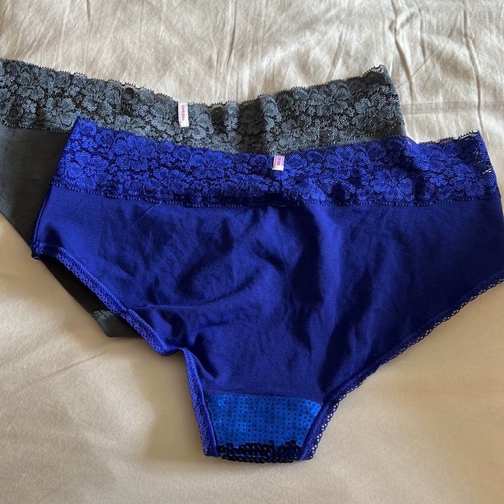 2 NWT Victoria’s Secret Pink sequin limited edition underwear panties hipster M - Picture 3 of 3